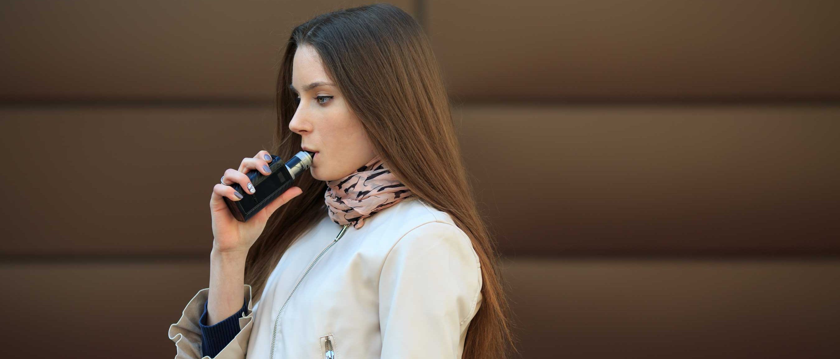 Young Woman Vaping