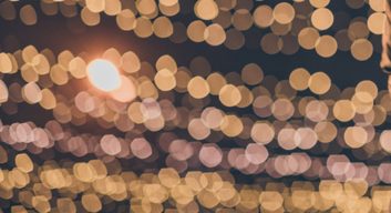 White holiday lights look festive. How is your mental health?